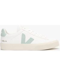 Veja - Campo Chromefree Leather Extra White Matcha Trainers - Lyst