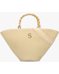 Sorena - One-Of-A-Kind Irida Woven Straw Basket Tote Bag - Lyst