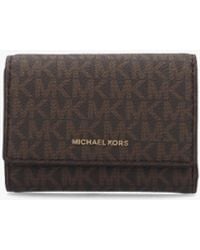 Michael Kors - Bryant Trifold Acorn Signature Logo Wallet - Lyst