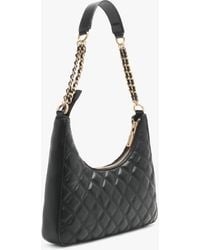 Guess - Giully Black Quilted Shoulder Bag - Lyst
