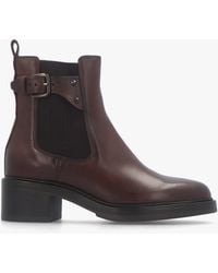 Daniel - Mockie Leather Mid-Block Heel Chelsea Boot - Lyst