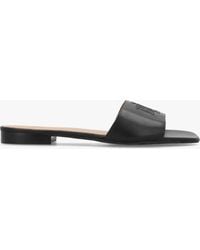 Ralph Lauren - Everley Nappa Leather Slide Sandals - Lyst