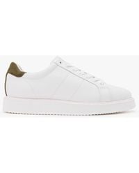 Lauren by Ralph Lauren - Angeline Iv White & Green Leather Trainers - Lyst