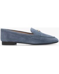 COACH - Sculpted C Light Denim Suede Loafers - Lyst