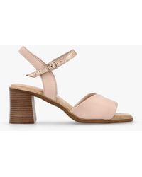 Moda In Pelle - Lanie & Rose Leather Block Heel Sandals - Lyst