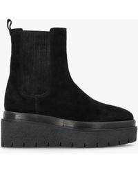 Alpe - Alpie Black Suede Crepe Sole Chelsea Boots - Lyst