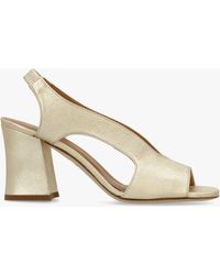 Daniel - Scoop Cut Away Shaped Heel Sandals - Lyst