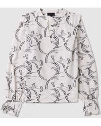 Levete Room - Lroom Diona Printed Blouse Off - Lyst