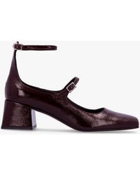Daniel - Sara Burgundy Patent Leather Low Heel Mary Janes - Lyst