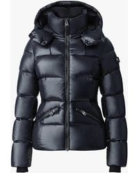 Mackage - Women's Madalyn-v Lustrous Light Down Black Jacket - Lyst