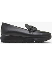 Wonders - Wild Black Leather Loafers - Lyst