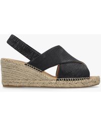 Daniel - Jossy Cross Strap Sling Back Wedge Espadrilles - Lyst