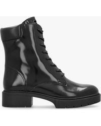 COACH - Leighton High Shine Leather Ankle Boots - Lyst