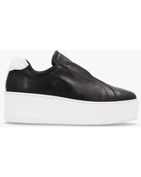 Daniel - Tred Smooth Leather Laceless Flatform Trainers - Lyst