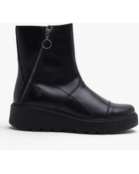 Fly London - Tarp Low Wedge Ankle Boots - Lyst
