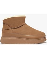 Fitflop - Gen-ff Desert Tan Ultra Mini Double-faced Shearling Ankle Boots - Lyst
