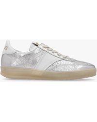Mjus - Flash Silver Metallic Leather Trainers - Lyst