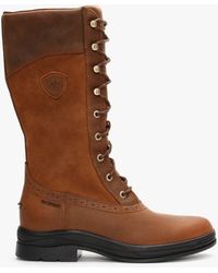 Ariat Wythburn H20 Tan Leather Calf Boots - Brown
