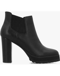 Daniel - Shlock Leather Low Cut Platform Block Heel Ankle Boots - Lyst