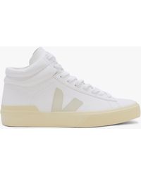Veja - Minotaur Chromefree Leather Extra White Pierre Butter High Top Trainers - Lyst