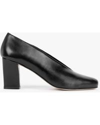 Daniel - Aneso Black Leather V Front Court Shoes - Lyst