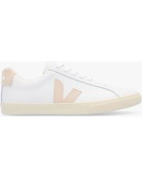 Veja - Esplar Logo Leather Extra Sable Trainers - Lyst