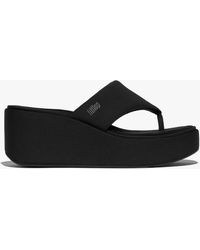 Fitflop - Platform All Toe Post Wedge Sandals - Lyst