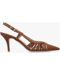 Daniel - Nuri Plaited Cage Heel Sling Backs - Lyst