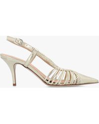 Daniel - Nuri Plaited Cage Heel Sling Backs - Lyst