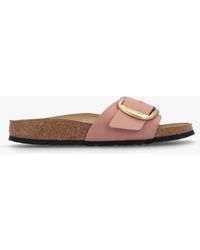 Birkenstock - Madrid Big Buckle Old Rose Nubuck Leather Mules - Lyst
