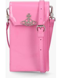Vivienne Westwood - Pink Patent Leather Phone Bag - Lyst