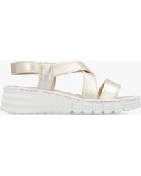 Daniel - Luana Cross Strap Sporty Low Wedge Sandals - Lyst