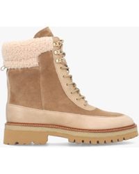 Alpe - Ashearl & Leather Ankle Boots - Lyst