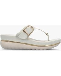 Moda In Pelle - Jesse Off Toe Post Wedge Sandals - Lyst