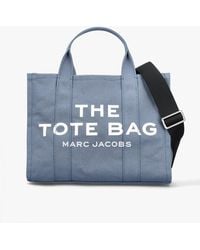 Marc Jacobs - The Medium Blue Shadow Canvas Tote Bag - Lyst