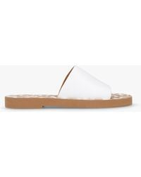 See By Chloé - Essie White Leather Pool Sliders - Lyst