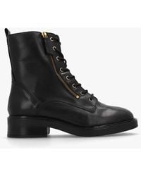 Daniel - Ilacie Black Leather Lace Up Boots - Lyst