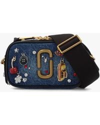 Marc Jacobs - The Trinket Charm Denim Snapshot Camera Bag - Lyst