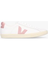 Veja - Esplar Logo Leather Extra Nacre Trainers - Lyst