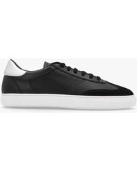 Daniel - Thamby Black Leather Low Profile Trainers - Lyst