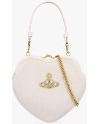 Vivienne Westwood - Belle Cream Heart Frame Cross-body Bag - Lyst