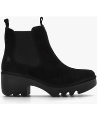 Fly London - Trig Block Heel Chelsea Boots - Lyst