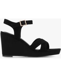 Daniel - Ruth Cross Strap Wedge Sandals - Lyst