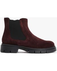 Dr martens kensington top flora burgundy chelsea boots