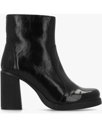 Fly London - Siju Leather Block Heel Ankle Boots - Lyst