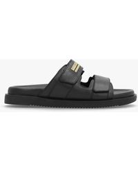 Barbour - Whitson Black Leather Sandals - Lyst