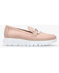 Wonders - Aura Nude Leather Loafers - Lyst