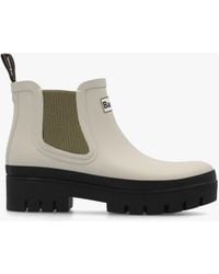 Barbour - Halton Light Oak Bleached Ankle Wellington Boots - Lyst