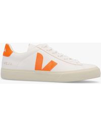 Veja - Women's Campo Chromefree Leather Extra White Fury Trainers - Lyst