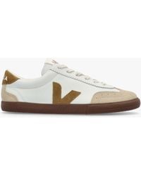 Veja - Volley O.T Leather Tent Bark Trainers - Lyst